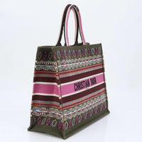 Christian Dior Pink Multi Canvas Tote